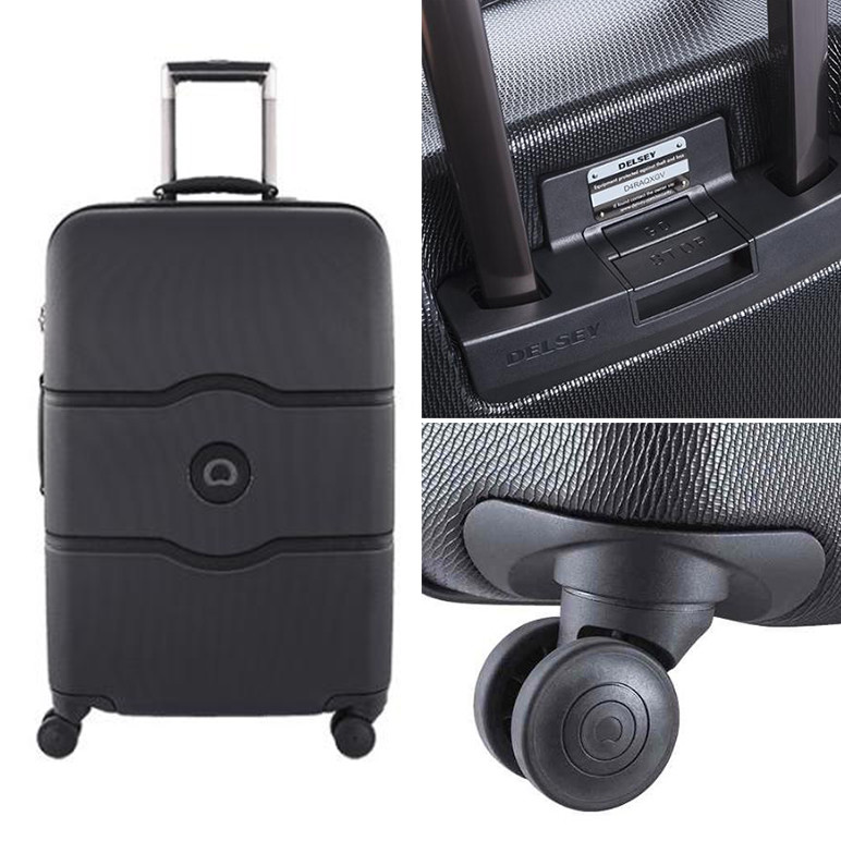 Valija Delsey Chatelet Plus 69Cm 4R Negra 1670810 Berrini